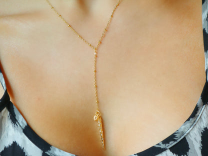 Spike Lariat Necklace