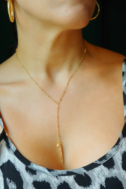 Spike Lariat Necklace